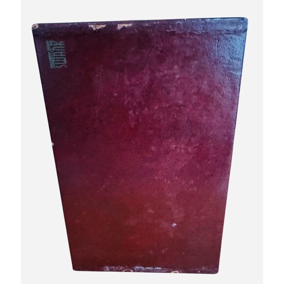 Vintage SWANK Designer Burgundy Faux Leather Jewelry Box Made in Sweden - Picture 8 of 12